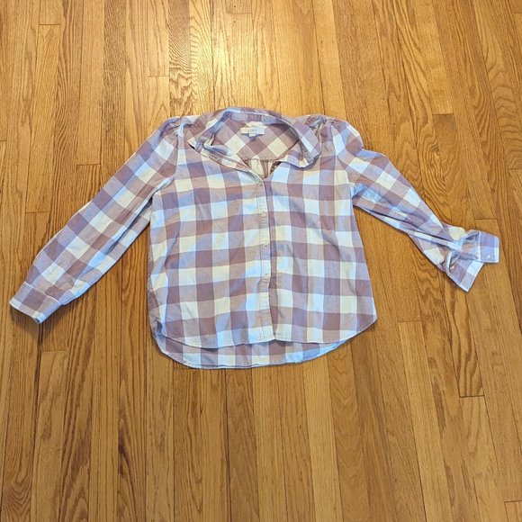 Loft Checked Shirt Women's Large - Picture 6 of 6